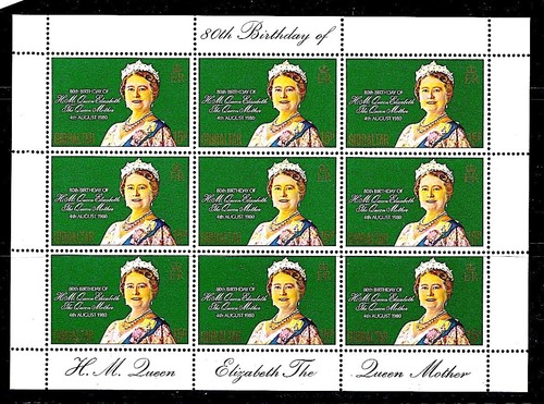 Gibraltar 1980 queen mum - 1980,